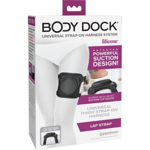 Harnesses PIPEDREAMS Body Dock Lap Strap mit starker Saugkraft