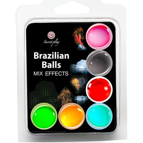 Brazilian Balls SECRETPLAY 6 Stück mit Aroma und Massageöl