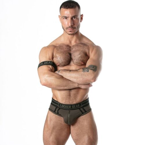 LOCKER GEAR Sport Mesh Jockbrief Khaki XL