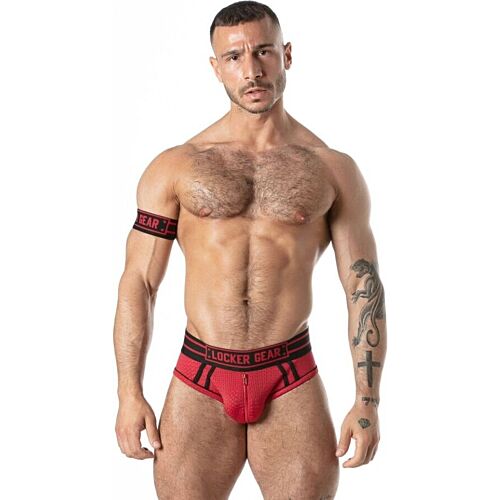 Jockstrap LOCKER GEAR SPORT MESH Rot XL