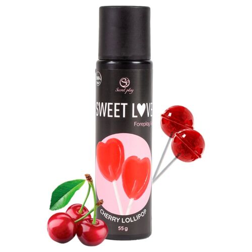 Gleitgel SECRETPLAY Kirsche Lollipop 60 ml essbar