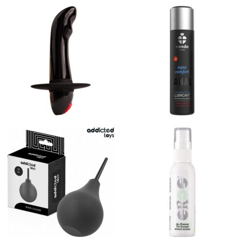Prostata-Set für Einsteiger mit breitbasigem Vibrator
