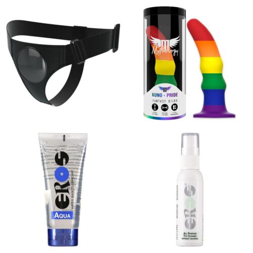 Strap-on-Set für Einsteiger mit Universal-Harness und Silikondildo