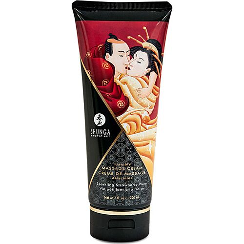Massagecreme SHUNGA Erdbeere Cava 200 ml – Sinnliche Erfahrung