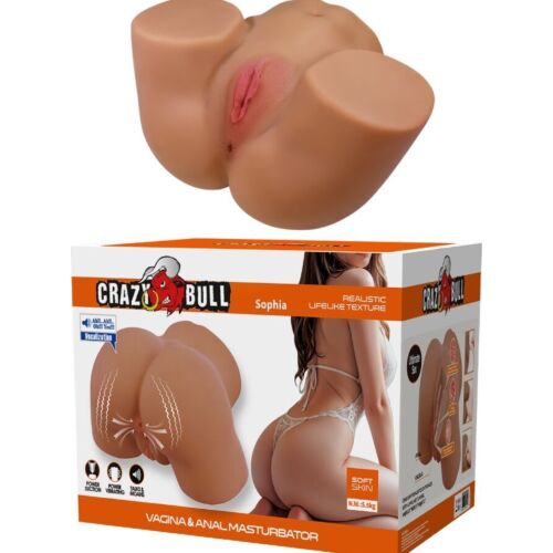 Vaginaler Masturbator CRAZY BULL GERIANN mit Vibration und Suction