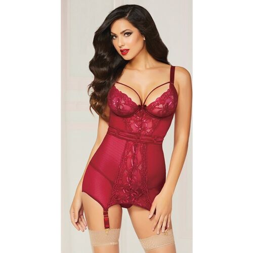 Minikleid 2PC CHEMISE SET mit Straps und Tanga