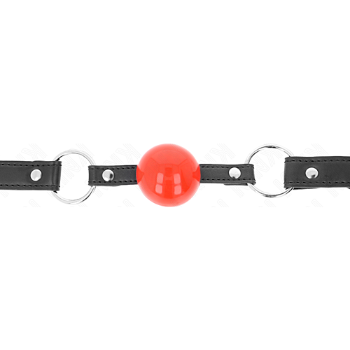 Knebel KINK - Ball 4 cm mit schwarzem Gurt