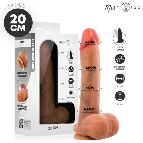 Dildo MR. INTENSE Gary M 20 cm mit realistischem Gefühl