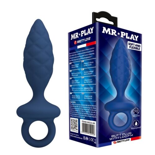 Anal Plug MR PLAY Texturiert mit Ring