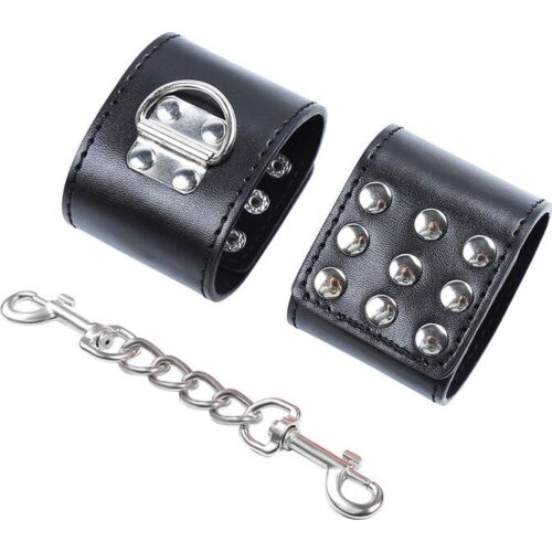 Fetisch Spielzeug OHMAMA FETISH - Verstellbare Nietenhandschellen