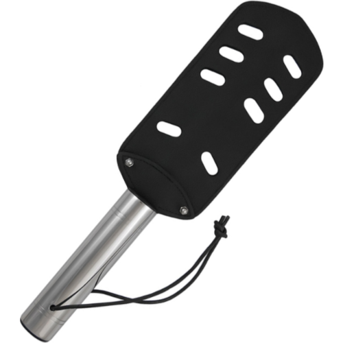 BDSM Paddel Metal Hard mit Leder und Metall