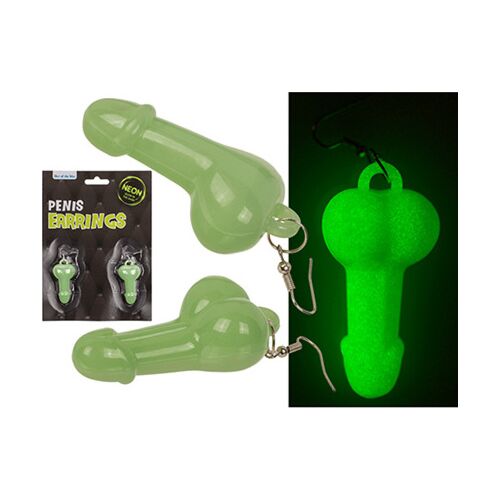 Penis-Ohrringe Out Of The Blue Glow in the Dark