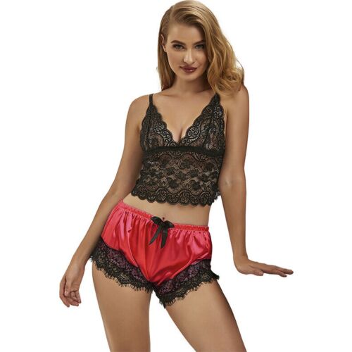 Sexy Lingerie Set SUBBLIME mit Satin und Spitze