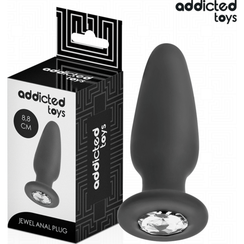 Anal Plug Addicted Toys mit Juwel 8,8 cm für stilvolle Stimulation