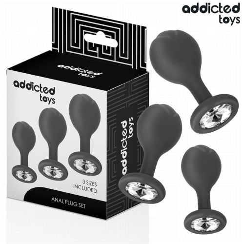 Analplugs Set Addicted Toys - 3 Größen für intensive Stimulation