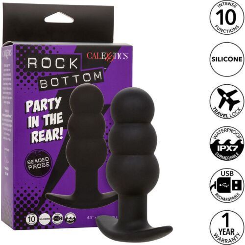 Anal Plug CALEXOTICS Rock Bottom mit 10 Vibrationsmodi