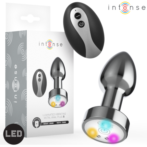Anal Vibrator INTENSE mit LED und Fernbedienung Größe S