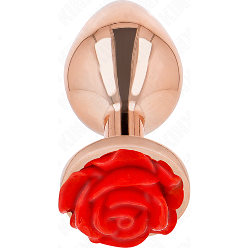 Analplug KINK mit roter Rose für sinnliche Erlebnisse