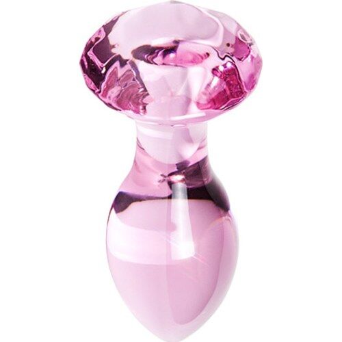 Plug S Pleasures Crystal LUNA mit Diamantgriff