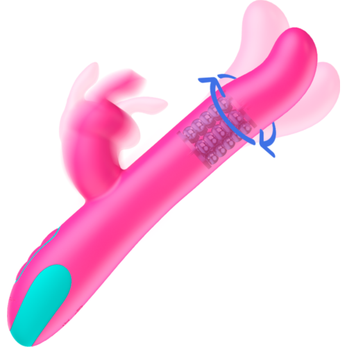 HAPPY LOKY PLUTO Rabbit Vibrator mit Rotationsfunktion