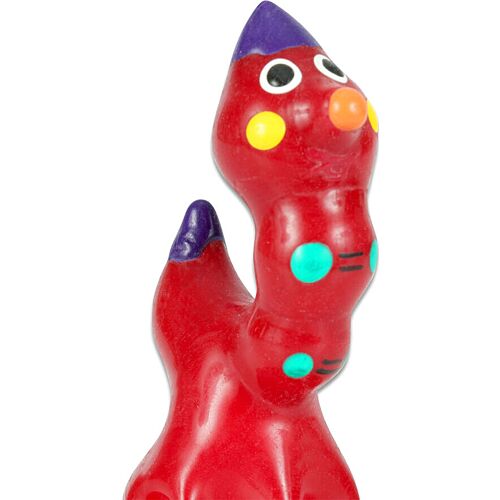 Handbemaltes Kondom von CONDOMERIE im Wurm-Stil