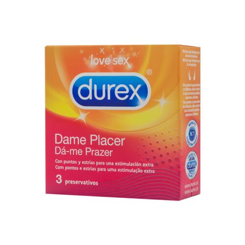 DUREX Dame Placer Kondome mit Punkten und Estrukturen
