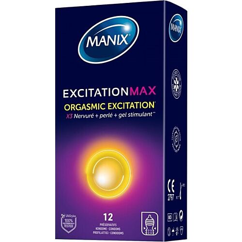 Manix Kondome Excitation Max mit Rillen & Perlen