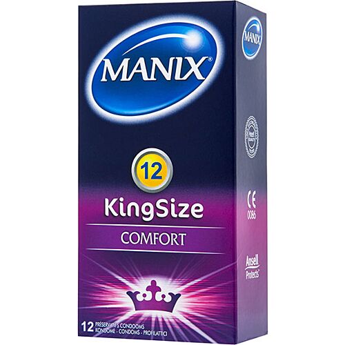 Manix King Size Kondome 56 mm – 12er Pack