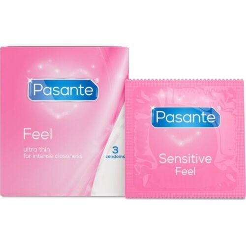 Kondom Pasante Feel 3 Stück – Dünn für mehr Sensibilität