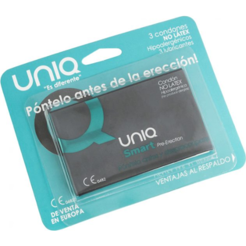 Kondom UNIQ SMART PRE-ERECTION LATEX-FREE
