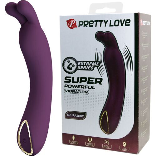 Vibrator Pretty Love DJ Rabbit mit doppelt aktivem Ende