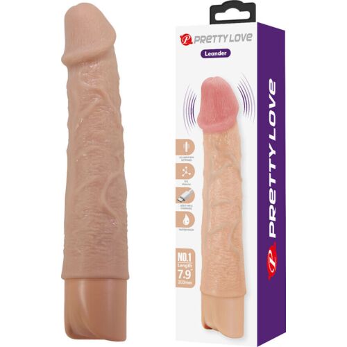Vibrator Pretty Love Leander | Flexibler realistischer Dildo
