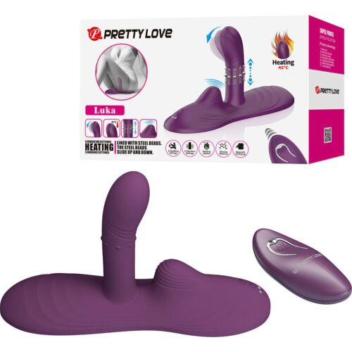 Vibrator Pretty Love Luka mit Fernbedienung und Wärmeeffekt