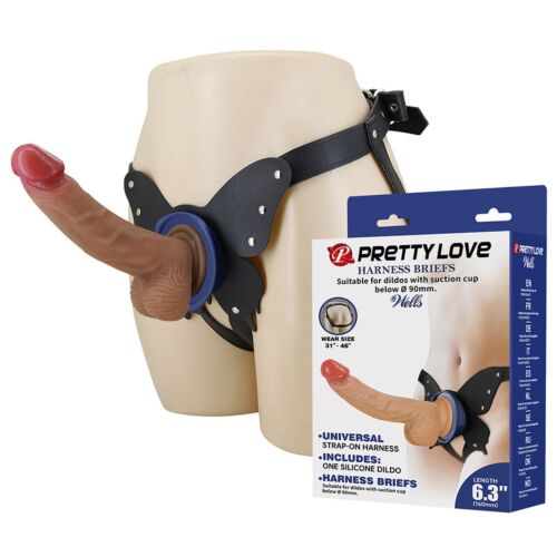 PRETTY LOVE YETI Strap-On Harness mit Saugdildo