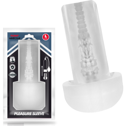 Masturbator PUMP ADDICTED Pleasure Sleeve L mit Sichtfenster