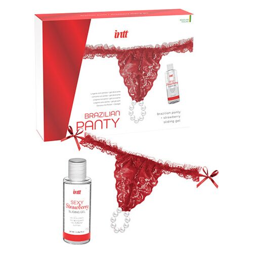 Kits Lubricantes INTT RELEASES Panty Brasiliano mit Perlen