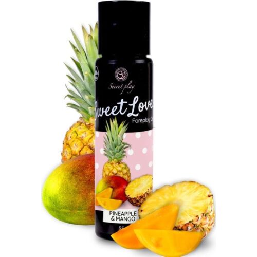 Lubrikant SECRETPLAY Mango & Ananas 60ml - 100% essbar