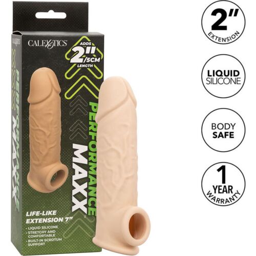 Fundas Pene CALEXOTICS Performance Maxx 7 mit realistischem Design