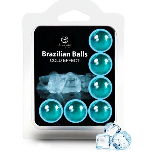 SECRETPLAY Set 6 Brasilianische Kugeln mit Kühleffekt