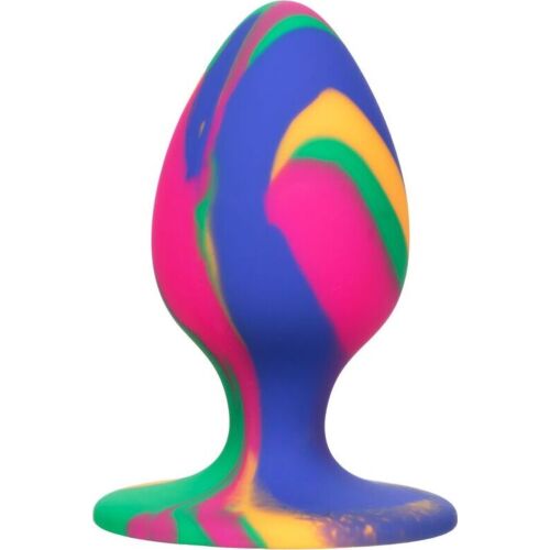 Anal Plug CALEXOTICS Cheeky Medium Tie-Dye mit Saugnapf