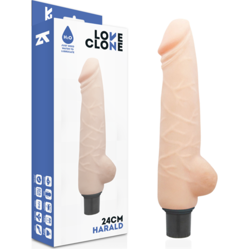 Vibrator realístico LOVECLONE Harald mit Selbstschmierung