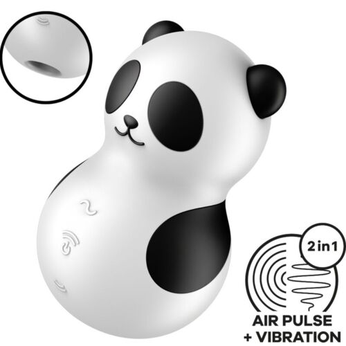 Vibrator Satisfyer Pocket Panda mit Druckwellen und Vibration