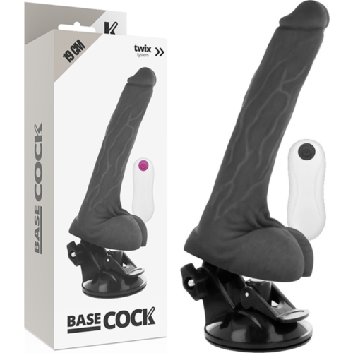 Vibrator Realistico BASECOCK 19 cm mit Fernbedienung