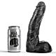 Dildo ALL BLACK 22 CM - Flexibel und hipoallergen