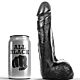 Dildo ALL BLACK 20 cm – Realistische Form für intensives Vergnügen