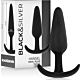 Analplug BLACK&SILVER Hansel mit kleinem Griff