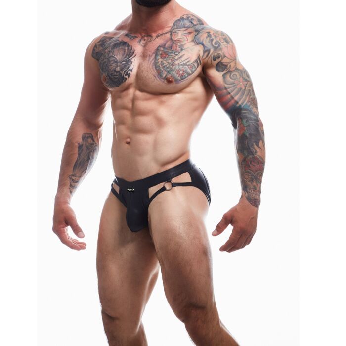 Jockstrap C4M Dungeon Black Leatherette Jockstrap C4M Dungeon Black Leatherette