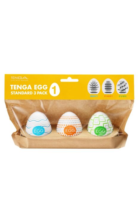 Masturbator Tenga EGG STANDARD 3 PACK I mit verschiedenen Texturen Masturbator Tenga EGG STANDARD 3 PACK I mit verschiedenen Texturen