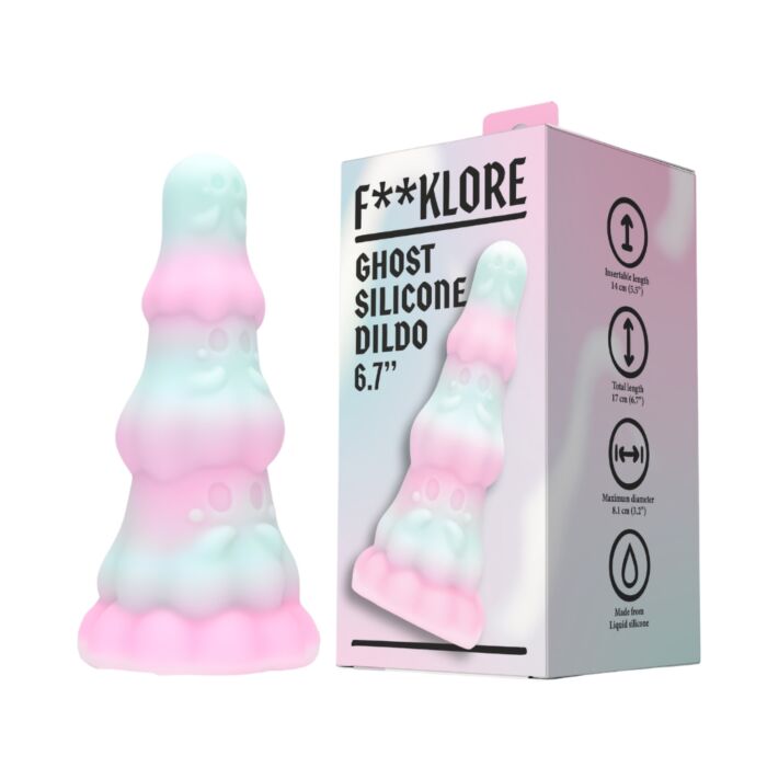 Dildo F**kLore Ghost mit spooky Design und Saugnapf Dildo F**kLore Ghost mit spooky Design und Saugnapf