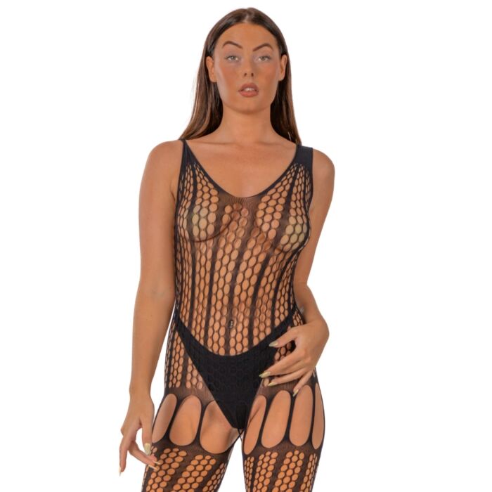 Bodystocking Lace by LJ mit Faux Up Back Bodystocking Lace by LJ mit Faux Up Back